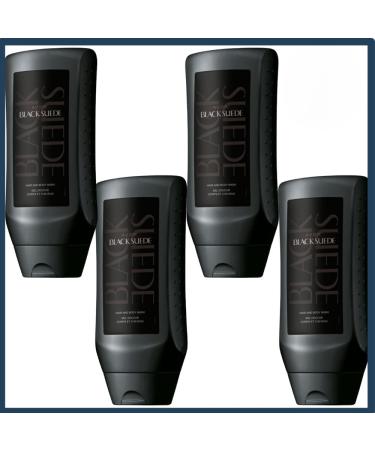 Avon Black Suede Men's Hair & Body Wash | Warm Woods Leather Accord Fresh Greens | Cruelty Free (4) - Buy Online on GoSupps.com