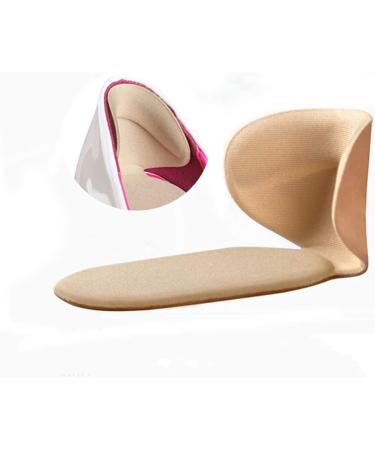 AKOAK Heel Cushion Inserts - Anti-Slip Shoe Grips for Too Big Shoes Blister Prevention Unisex Black & Beige - 2 Pairs - Buy Online on GoSupps.com