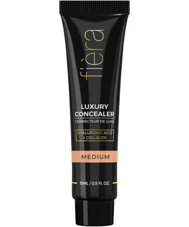Fièra Luxury Concealer with Anti-Aging All Day Coverage for Dark Circles Fine Lines Wrinkles & Spots - 3W Medium