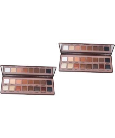 FOMIYES 2pcs 16 Earth Eyeshadow 16 Colors Eyeshadow Palette Eye Shadow Chocolate Blush 1 count (Pack of 1) Chocolatex2pcs - Buy Online on GoSupps.com