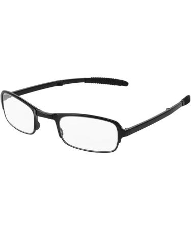 Buy Foldable Reading Glasses for Men & Women - Anti-Tired Presbyopic Glasses (1.0 to 4.0) with Stylish Etui - 2.5 Black - Buy Online on GoSupps.com