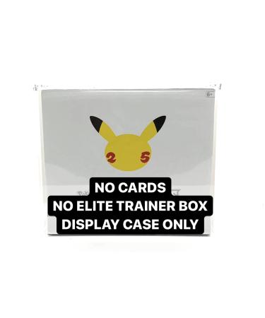 ZOOEYBEAR Premium Acrylic Display Case with Upgraded Magnetic Lid - Designed for Pokemon Elite Trainer Box - Extra Thick ELITE TRAINER BOX DISPLAY CASE
