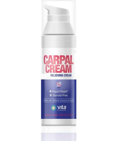 Vita Sciences Carpal Tunnel Cream with Magnesium and Arnica for Fast Relief and Comfort for Hand, Arm, and Wrist Aches - Buy Online on GoSupps.com