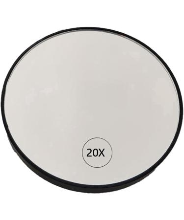 ISTOVO 2X Anti-Fog Magnifying Makeup Mirror Suction Cup Vanity Mirror 20X Handheld Magnifying Makeup Mirror with Handle Black - Buy Online on GoSupps.com