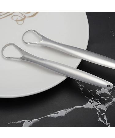 Stainless Steel Tongue Scraper | Reusable Oral Hygiene Cleaner Brush | Best Metal Care Tool for Fresh Breath - Buy Online on GoSupps.com
