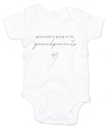 Pregnancy Baby Announcement Guess Who's Going To Be Grandparents Coming Soon Newborn One More To Adore Baby Bodysuit Vest Unisex Baby Bodysuits Cotton Short Sleeved Boys Girls