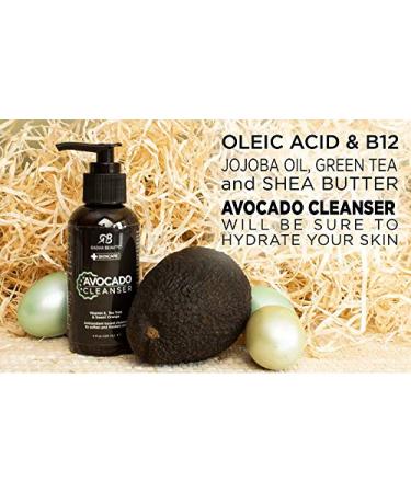 Radha Beauty Avocado Complete Facial Care Kit - 3-in-1 Anti-Aging Cleanser Serum & Moisturizer for Wrinkles & Dark Spots | Day & Night Brightening Skincare Gift Set - Buy Online on GoSupps.com