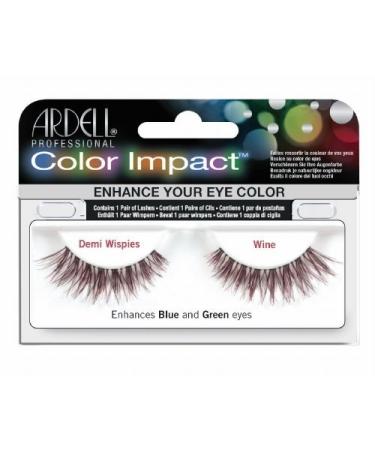 (6 Pack) ARDELL Color Impact False Lashes - Wine Demi Wispies