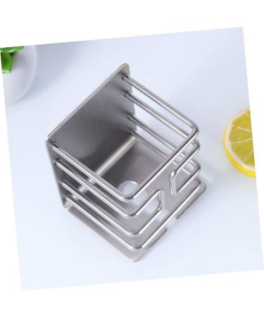 Stobaza Self-Adhesive Wall Razor Holder - Stainless Steel Electric Shaver Holder for Bathroom - 6x7cm Silver - Buy Online on GoSupps.com