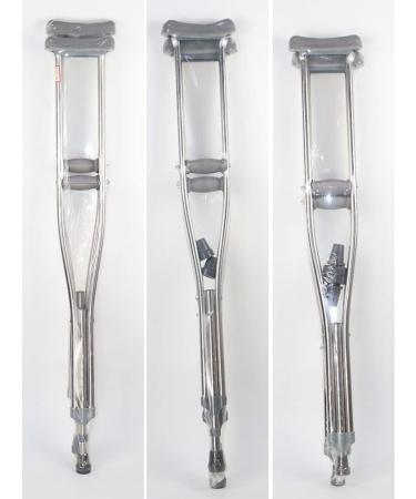 Anti-Slip Underarm Crutches Multi-Position Adjustable Crutches Aluminium Alloy Lightweight Auxiliary Crutch for Lucky Star - Buy Online on GoSupps.com