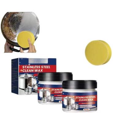 Magical Stainless Steel Cleaning Paste Magical Nano-Technology Stainless Steel Cleaning Paste Power Paste Cleaner (Color : 2count)