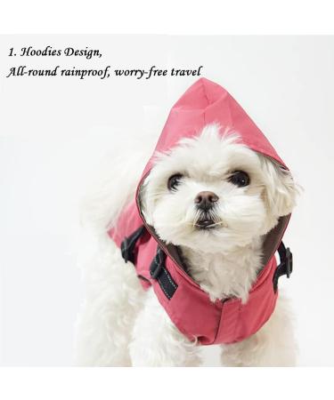 Shop Waterproof Dog Rain Coat - Adjustable & Reflective Rain Jacket for Puppies & Dogs (Sizes S Green & Blue) - Buy Online on GoSupps.com