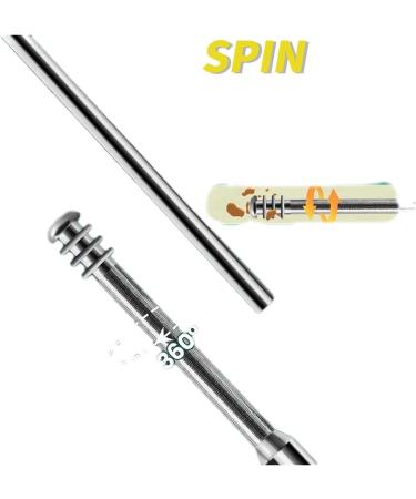 SOMROZ 6-Piece Ear Cleaning Tool Set 2023 - Professional Stainless Steel Earwax Removal Kit with Spiral Design and Portable Keychain Case - Buy Online on GoSupps.com