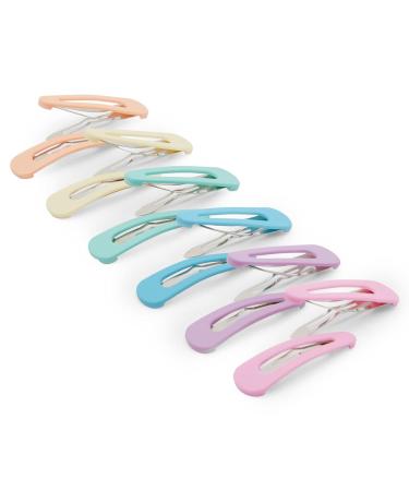 Large Snap Hair Clips for Women and Girls - 12 Pack in 6 Pastel Colors (2.4 Inches) | Hair Accessories for All Ages - Buy Online on GoSupps.com