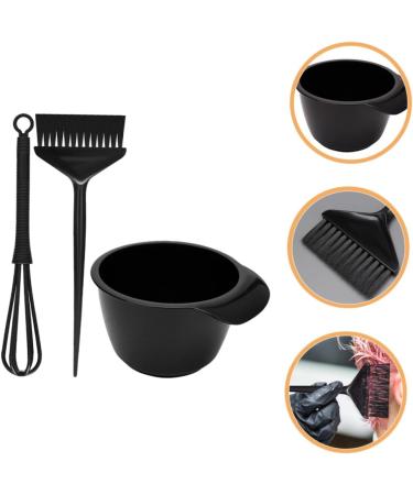 FOMIYES 1 Set Hair Color Kit Tools Hair Dye Brush Hair Dyeing Mixing Bowl Stirring Stick Hair Dye Bowl and Brush Hair Dyeing Brush and Bowl Baking Oil Three Piece Suit Pp re-usable - Buy Online on GoSupps.com