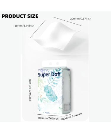 Buy Clean Towel - Thick & Absorbent Biodegradable Cotton Face Tissue | Disposable Dry Wipes for Facial Cleansing & Makeup Removal (200 Count White - Buy Online on GoSupps.com