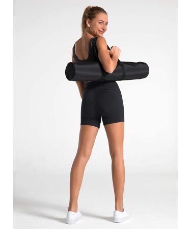 Dragon Fit High Waist Yoga Shorts for Women | 2 Side Pockets | Tummy Control | Running & Home Workout Shorts | Medium Black - Buy Online on GoSupps.com