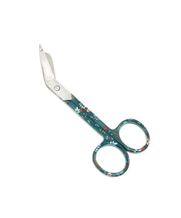 Artzone Bandage Scissors Premium Quality - Great for Home and First Aid (Various Patterns) (Leaves Green, 5.5 in) Leaves Gree 5.5 in
