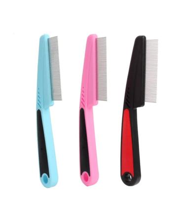 Premium KXUSW Flea Comb Set for Dogs & Cats Professional 3-Part Tool to Effectively Remove Fleas Lice & Loose Hair Keep Your Pets Clean! - Buy Online on GoSupps.com