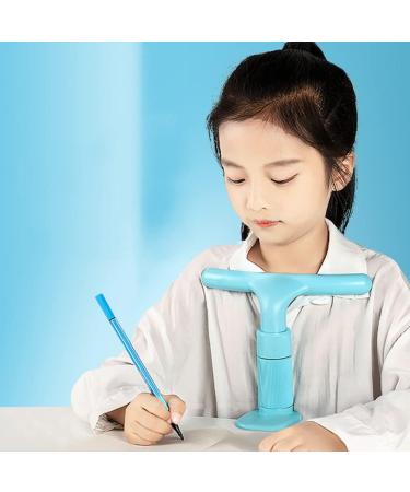 PATKAW Sitting Posture Corrector for Students T- Shaped Kid Sitting Posture Corrector Prevention of Short Sight Correct Sitting Posture for Reading and Writing School Gift Sky-blue - Buy Online on GoSupps.com