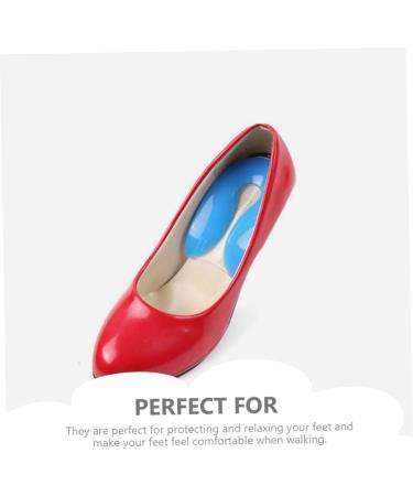 NOLITOY U-Shaped Silicone Gel Heel Pads - 2 Pairs High Heel Inserts for Ultimate Support - Arch Care Foot Pads & Insoles - Blue 11.5x7x0.2 - Buy Online on GoSupps.com