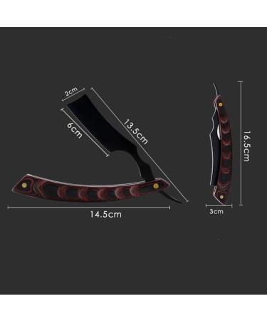 Premium Foldable Wooden Handle Hairdresser Razor | Stainless Steel Blade | Men's Hair Cutting Tool - Buy Online on GoSupps.com