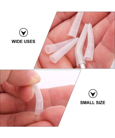 Lurrose 50pcs Silicone Tweezer Covers - Transparent Point Protectors for Grafting Eyelashes Tips - Buy Online on GoSupps.com