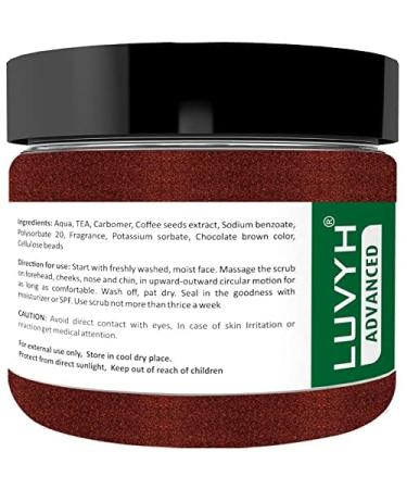 100% Natural & Vegan Face Scrub for Men & Women - Reduces Tan Blackheads & Dirt for Smooth Skin (100gm Coffee - Buy Online on GoSupps.com