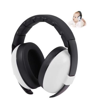 YANKUIRUI Baby Ear Defenders Noise Cancelling Headphones Ear Protection Adjustable Earmuff For Age 3 months To 3 Years At Firework Concert Cinema White