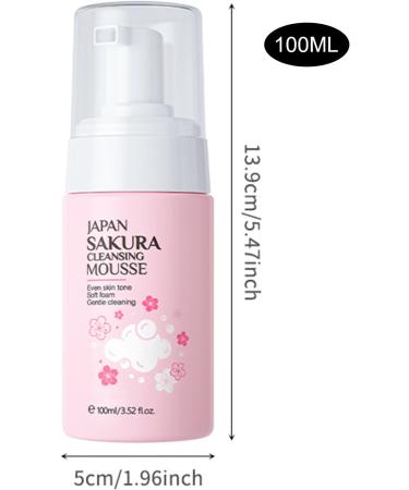 Nettoyant en mousse de cerise - 100 ml - Nettoyant hydratant pour le visage - Pour peau s che - D tachant de maquillage pour dortoir maison voyage voyage d'affaires vacances Cenmoo - Buy Online on GoSupps.com