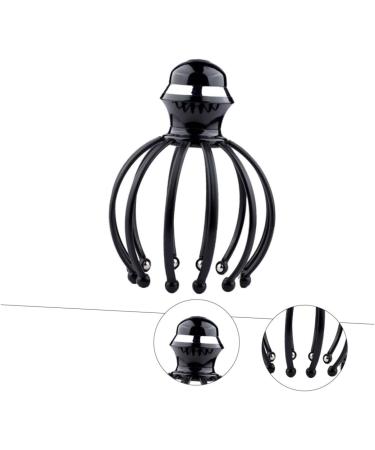 Fomiyes Portable Head & Hand Massage Device | Manual Scalp & Back Scratch Tool with Steel Ball - 18x14.5cm Black - Buy Online on GoSupps.com