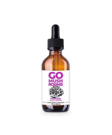 GO Mushrooms Maitake Mushroom Tincture Supplement for Renewal Support- 2 fl oz (60 Servings)*