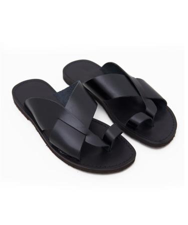 Yytcsjz Men's Orthopedic Corrector Sandal Bunion Relief Guide Non-slip Open Toe Orthopedic Slippers for Flat Feet and Plantar Fasciitis Orthopedic Toe Post Sandals (Color : Black Size : 11) 11 Black