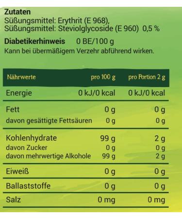Steviola Stevia Sweetener 300g - Calorie-Free Vegan Sugar Substitute for Food & Drinks - Buy Online on GoSupps.com