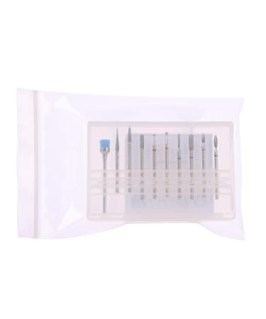 Melodysusia 10PC Diamond Bits Set - Professional Nail Miller for Manicure & Pedicure | Premium Silver Grinding Tools - Buy Online on GoSupps.com