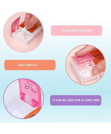 Portable Weekly Pill Box Organiser | Push Button Pop Open Design | 7 Day AM PM Medication Storage for Work, Travel, Home - Buy Online on GoSupps.com
