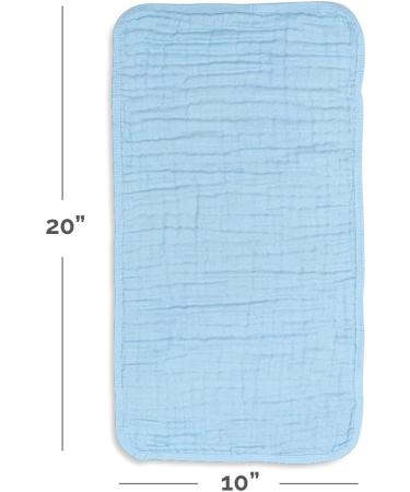 Comfy Cubs Muslin Spitting Towels Set | 100% Cotton 6-Layer Extra Absorbent Hand Washcloths - Pack of 10 - Buy Online on GoSupps.com