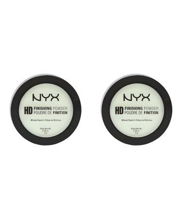 NYX Professional Makeup High Definition Finishing Powder Powers Powder Perfected Haut Matt Finish Oil AbSorbing Vegan Formula color: Mint Green (pack with 2) 03 Mint Green 8 G (2 Series)
