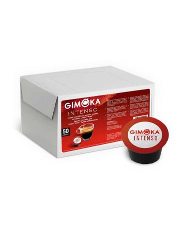 Gimoka Intenso Blend Intensity 12/13 - 50 Capsules - Compatible with Lavazza* Firma* brand coffee machines - Made in Italy