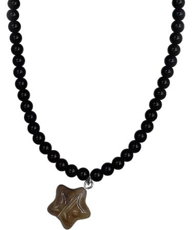 Buy Vsilay Fashion Collar Chain Necklace - Y2K Cute Star Pendant & Beaded Choker Jewelry in Yellow - International Shipping Available - Buy Online on GoSupps.com
