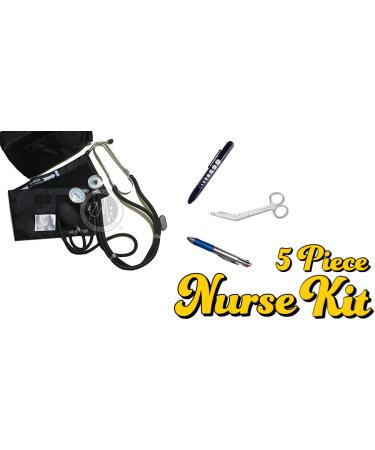 Buy NK442 5-Piece Nurse Kit Set | Sprague Rapport Stethoscope Manual Blood Pressure Monitor & Accessories - International Shipping Available - Buy Online on GoSupps.com