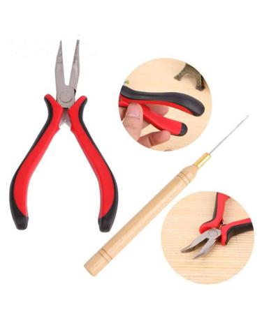 500 Pcs Micro Ring Beads Kit with Hair Extension Tools for Brown Fairy Hair Tinsel Strands - Professional Styling Accessories - Buy Online on GoSupps.com