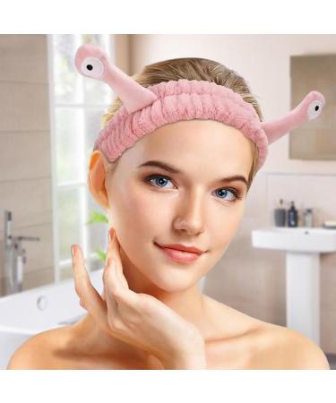 SculptZen Snail Spa Headband Face Wash Headband for Women Girls Makeup Headband Soft Flannel Head Wraps Elastic Skincare Hair Band Cute Hair Accessories for Washing Face Shower Sports Beauty Skincare - Buy Online on GoSupps.com