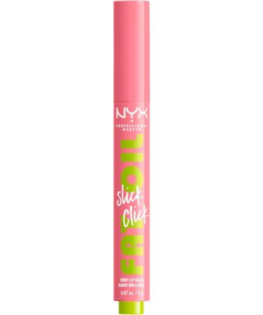 NYX PROFESSIONAL MAKEUP Fat Oil Slick Click Balm in a stick Infused with nourishing oils High shine finish - Clout (Pink) 10 Clout - Buy Online on GoSupps.com