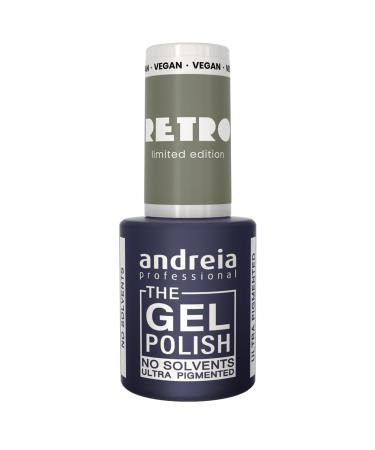 Andreia Professional The Gel Polish Solventfree Gel RETRO Limited Collection Color RT5 Subtle Light Grayish Green RT5 Subtle Light Grayish Green
