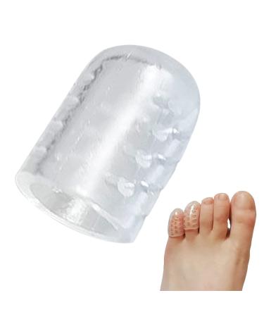 10/30Pcs Silicone Anti-Friction Toe Protector Pinky Toe Protectors with Hole Breathable Toe Covers Toe Sleeves for Corns Blisters and Ingrown Toenails (30)