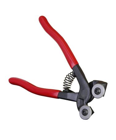 TANCUDER Glass & Ceramic Tile Nippers Mosaic Tile Cutter with Pro-Grip Handle and Carbide Wheels Blades Cutting Plier DIY Tool