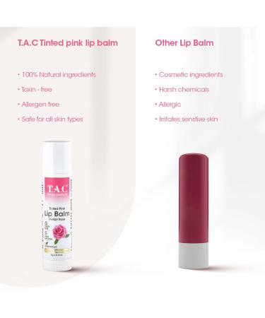 Tinted Indian Rose Vegan Lip Balm SPF 20 - Nourishing Lip Care for All Skin Types | Vitamin E & Rose Petal Extract | 5gm - Buy Online on GoSupps.com