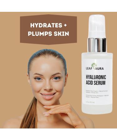 Hyaluronic Acid Serum - Organic & Natural Hydration Plump Skin Made in Canada - 1 fl oz - Buy Online on GoSupps.com