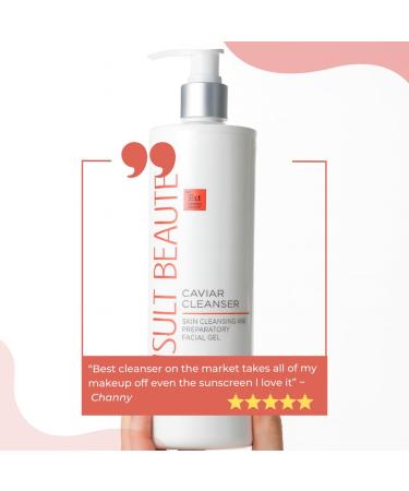 Consult Beaute - Caviar Facial Cleanser - Gentle Face Wash and Makeup Remover - Gel to Foam - Skin Hydrating Lime Pearl Caviar - Aloe - Bergamot Fruit Oil - Dry Normal and Oily Skin 16 Fl Oz 16 Fl Oz (Pack of 1) - Buy Online on GoSupps.com